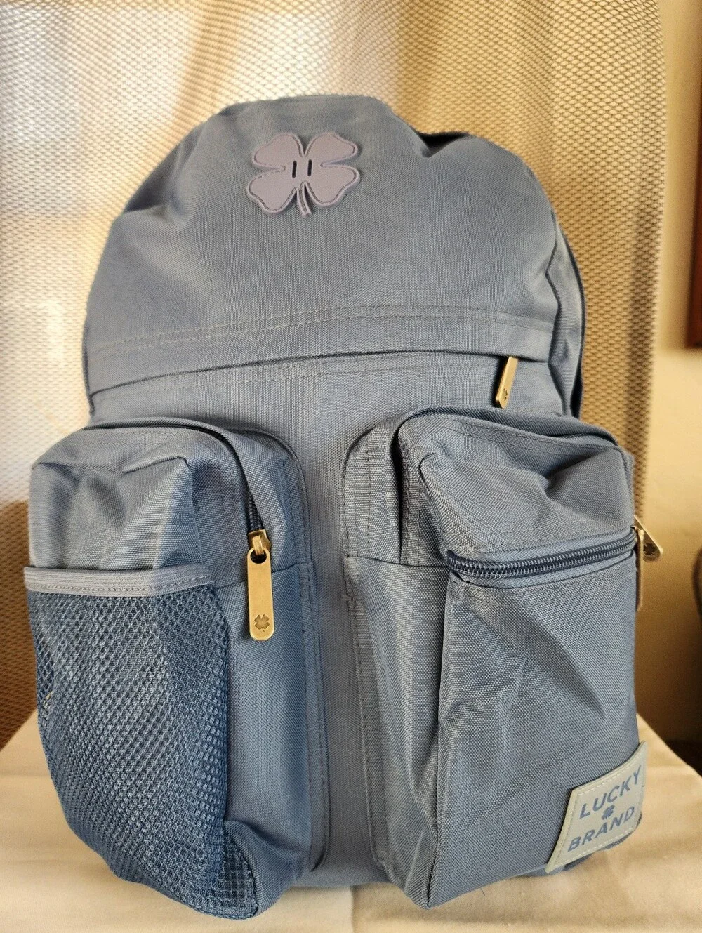 NWT Lucky Brand Clover Utility Backpack & 18oz Water Bottle Bundle